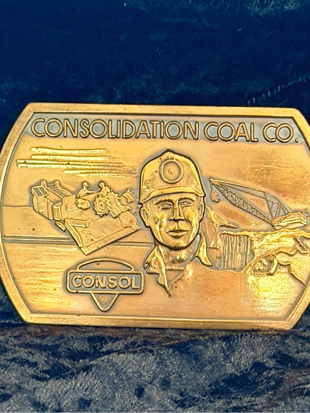Vintage Consolidation Coal Miners Belt Buckle